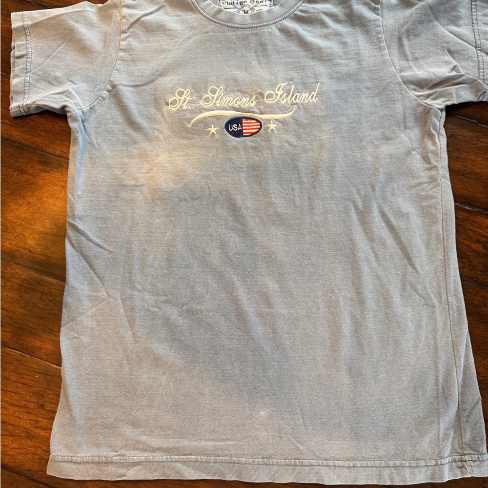 St. Simons Island Blue T-Shirt- Size M - Picture 3 of 7